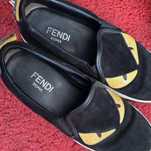 Monster suede slip on sneakers/ wide width..Unisex